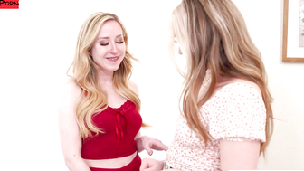 College-girls" - Stepsister's Hot Friend Fingers Her While Kissing And Loving Each Other <3