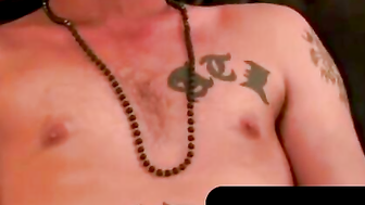 Ink-Splattered Thugs Solo Masturbation Session