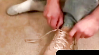 Men's Interview Turned Intimate With Huge Dick And Hot Load
