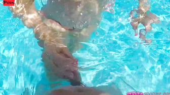 Step-Mother's Poolside Blowjob & Riding - Stepson Fucks His Stepmom POV