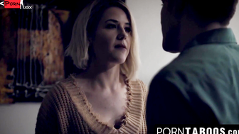 Stepsister's Hot Mom Helping Her Son With His Hard Erection