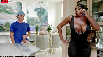 BIG TIT STEPMOM MILF EBONY MYSTIQUE DEEP THROATS 18 YEAR OLD STEPSON