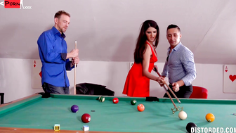 Double Dongs & Pool Balls - Hot MILF Rides Two Big Black Dick's in POV