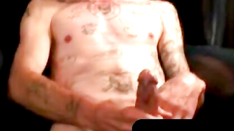 MATURE STUD GETS HIS COCK ON FIRE IN A SEXY THREEWAY