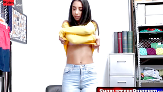 Natural Busts #2: Big Boobed Blonde Teen Gets Creamped After Shoplifting