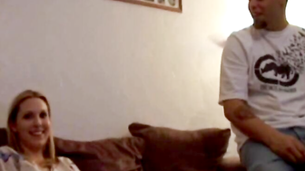 Teen Blondie Riding A Monster Dick - POV Perspective with Melania