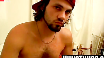 Hot Straight Dude Stroking Thick Dick For Eager Camera - Exclusive Interview