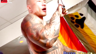 Ink-Stained Muscle Hunks - Anal Sex with Rough Blowjobs & Facial