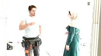 Muslim Couple Sharing Passion With A Stranger