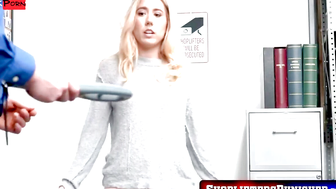 Police Officer Gives Rough Justice To Shoplifter In Red Lingerie