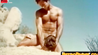 Retro-duders" - Old School Gay Sex Outdoors with Ball Licking & Sixtynining