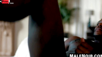 Male Noir's Dark-Haired Hottie Gets Covered In Sticky Semen