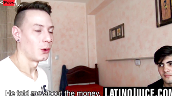 Huge-Dick Latin Stud Fucks Straight Guy For Cash In Hot Threesome
