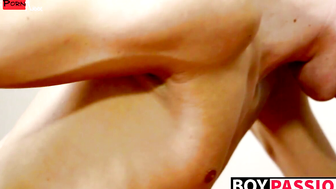 Blonde Twunk's Ass Play & Jerk-Off Session - Hot Guy Fucks Himself