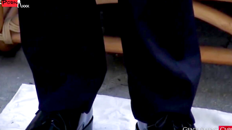 Foot Worship - Big Feets Goddess Fucks Her Man's Toe Sucking & Footjob