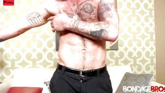 Tatted Up Studs - BDSM Threesome with Big Dick Action