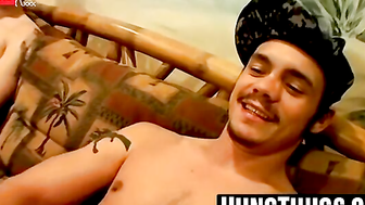 Two Hunks Jack Off To A Mind-Blowing Orgasm - Explosive Semen Shots