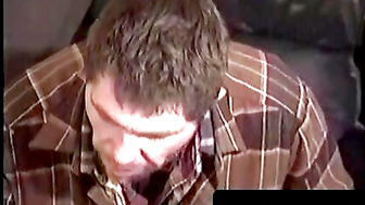 Hair Bear's Solo Masturbation & Deepthroat Blowjob