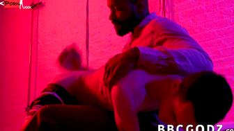 Interracial Pounding - Black Guy Dominates Petite White Boy In Hardcore Sex