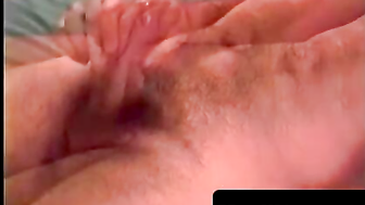 Hairy Twinks Solo Stroke - Close-Up View Of His Long Dick