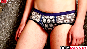 Emotional Shower Jerk-Off Session With Twinks - Hot Teen Jacks Off In Bathroom
