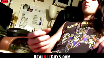 Rocker's Intense Masturbation Session With Porn" or "Porn-Fueled Rockstar Jackoff Sessions