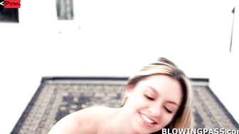 Petite Blondie's Interracial Throat Fucking Adventure
