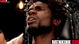 Dominant Domonic Pacifco Torments Submissive Black Guy - Edgy Anal Threesome