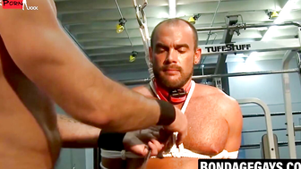 Dominatrix With Pierced Body And Inked Skull Dominates Submissive Guy