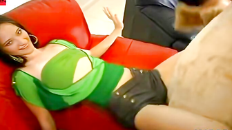 Huge Load In Her Mouth - Blowjob Queen With Perfect Body And HUGE Boobs