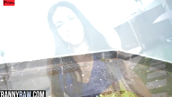 Exotic Outdoor Sex Adventure with Curvy Trans Girl Riding Her Man
