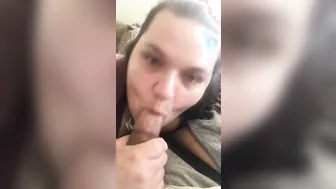 Bambi loving putting a bbcs down her throat