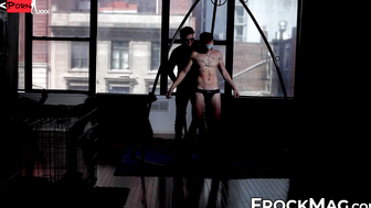 Bound Bondage Domination - Submissive Doggy Style Anal Play with Vibrator