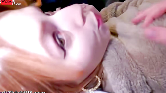 Step-Mom's Leather Gloves Tease & Blow Job - StepSon Can Only Watch