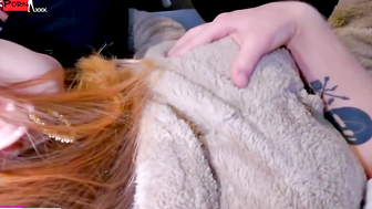 Step-Mom's Leather Gloves Tease & Blow Job - StepSon Can Only Watch