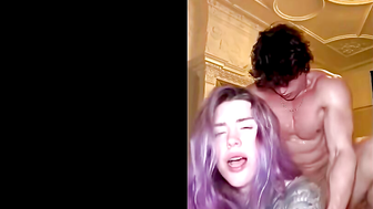Hot MILF's Daughter Teases Stepdad With Her Sex Toys And Gets Fucked Hardcore