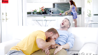 Huge Load Dumping On Muscular Body - Big Dick Pornstar Bruse Jonez Fucks Colby Mellon's Ass