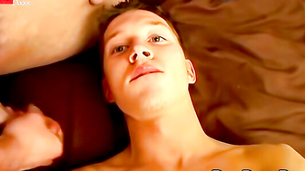 Hot Twink's Ass Eaten Before Anal Threesome