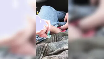 Work whore jerks my penis Inside her vehicle on lunch