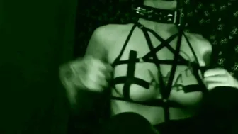 Human Voodoo Doll Creams an Orgasm