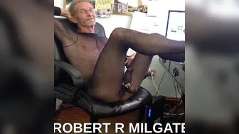 ROBERT RICHARD  MILGATE - A FREAK IN A SHEER  BLACK BODYSTOCKING