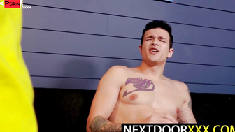 Next Door Breed's Raw Ass-Fucking Porn Star Duo" or "Bareback Butt Fuckers: Hot Muscle Guys Fucked Hard By Hunk Stud!
