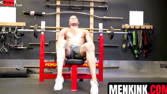 Rope Bondage Edges - Gym Studs Fucked By Dominant Top Bottom Boy