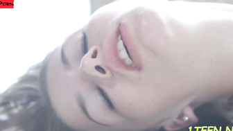 Raven-haired Russian Babe First Time Anal Sex with Huge Load on Ass - HD