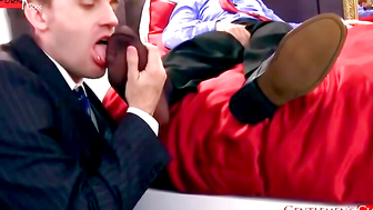 Foot-Worship Gods - Old Man Fucks barely legal Twink in His Office