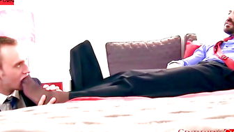 Foot-Worship Gods - Old Man Fucks barely legal Twink in His Office