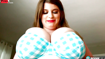 Busting Out - Hot Blonde Teen's Big Boobs in Swimwear