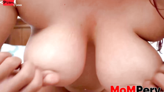 Redheaded Step-Mother Gives Son A Wild Ride With Her Mouth And Throat