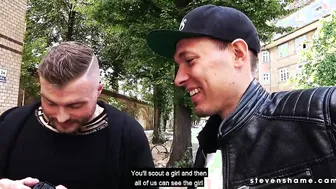 Kevin fucks Doreen snatch on the table StevenShame.dating