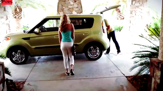 Karla Kush's Roadtrip Adventure - POV Blowjob & Riding Sex